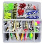 Beste aas forel Vicloon 120 Stuks Gemengd Visaas Inclusief Spinner, VIB, Hooghakken, Enkele haak, Tangen, Ladder, enz, voor Zoetwatervissen