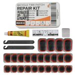 Beste fietsband E bike 24 Stuks Fietsband Reparatieset - Vloeistof, Lappen, Rasp, Hefboom - MTB