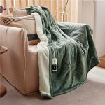 Beste warmtedeken GOTCOZY Elektrische Deken 130x180cm,Flanel en Sherpa Warmtedeken Groen