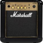 Marshall MG10G Gitaar combo-versterker, trainingsversterker geschikt voor elektrische gitaar - zwart en goud, 10W