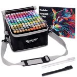 Beste alcohol markers realcolor 120 Alcoholmarkers Set, Dual Tip Art Markers voor Volwassen Kleuring, Alcohol Markers Set voor Tekenen, Kleuren, Schetsen, Kaarten Maken, Illustratie, Ideaal voor Kunstenaars, Ontwerpers