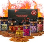 Meat Lovers BBQ Rub Gift Set - Holy Cow, Angel’s Wings, Smoky Pig, Sweet Texas, Steak King & Adam's Ribs BBQ Rubs | Pack of 6 | 100% Natural | Spice Gift For Foodie