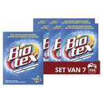 Beste waspoeder bonte was Biotex Voorwas & Vlekverwijderaar Waspoeder, voor de witte en bonte was - 7 x 720 g - Voordeelverpakking