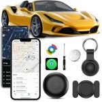 GPS Tracker Auto, Magnetische Auto Tracker zonder abonnement (zwart)