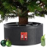 KADAX Kerstboomstandaard, van gerecycled kunststof, dennenboomstandaard voor een echte boom (boomhoogte tot 150 cm, grafiet)