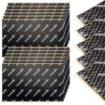 Poppstar Alubutyl auto-isolatie zelfklevend (isolatiemat 2 mm, 17 stuks à 40 × 25 cm (1,7 m²)), zwart