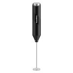 Beste melkopschuimer Bonsenkitchen Melkschuimer Handheld, Elektrische melkschuimmaker met roestvrijstalen garde, handdrankmixer voor koffie, latten, cappuccino, matcha, werkt op batterijen, elektrische roerder koffiemixer