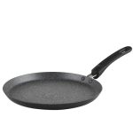 Beste pan voor pannenkoeken Russell Hobbs Crêpe- en Pannenkoekenpan - Grote platte aluminium koekenpan met antiaanbaklaag, 25 cm/9,8 inch, metalen marmeren coating, softgrip-handvat, inductiekookplaat geschikt