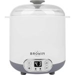 Browin 801013 Multifunctioneel apparaat kaas en yoghurt met 1,5 l thermostaat, wit, grijs, medium