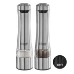Beste peper en zoutmolen Russell Hobbs Peper- en Zoutmolen Classics (Set van 2, Electrische, Keramische Maalmolens, Zoutmolen, Pepermolen, Verlichte Voet, RVS) 23460-56