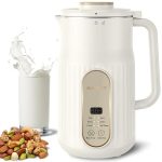 Beste notenmelk maker Nut Milk Maker, AlfaBot N2 Automatische Amandelmelkmachine voor zelfgemaakte melkproducten, havermout, soja, yoghurt en zuivelvrij, 1000ml sojamelkmaker met vertraging en zelfreiniging