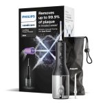 Philips Sonicare snoerloze Flosser 3000-monddouche - Waterflosser voor tanden, tandvlees en mondverzorging, in zwart (model HX3826/33)