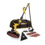 Powerplus elektrische Langnekschuurmachine POWX0477-710W wand- & plafondschuurmachine - schuurpapier Ø225mm - 1500min-1 - telescopisch - met 12 acc.