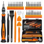 JOREST 38-delige precisie-schroevendraaierset, gereedschapsset met Torx T1, T2, T3, T4, T5, T6, T7, T8, T9, T10, T15, T20, Star P2/P5/P6, Triwing Y000 etc., voor iPhone, Switch, PS4, Mac, laptop, bril, horloges enz