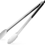 Grilltang, 17" extra lange keukentang, premium roestvrijstalen tang voor koken, grillen, barbecue/BBQ, buffet (43cm, 1PC)