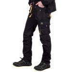 REIS Foreco-t_by Work Utility-broek voor heren, zwart en geel, 48, zwart en geel, 48