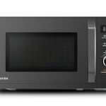 Toshiba MW3-AG20PE(BK) magnetron met grill, 20 liter, 3-in-1 magnetron, chef-ontdooiing, magnetron, grill, combi, 5 standen, 8 automatische programma's, eenvoudige reiniging, zwart