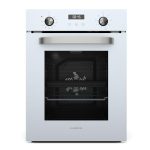 Klarstein SmartSlim Inbouwoven, 49 liter, elektrische oven met 9 functies, digitale timer, stoomreiniging, afneembare glazen deur, zwart gehard glas, energieklasse A, 45 cm