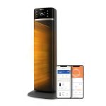 Beste elektrische bijverwarming Philips 5000 Series Energiezuinige Connected Toren Ventilatorkachel, 2000W, tot 50% energiebesparing, 5 veiligheidsvoorzieningen, 4 standen, 60° oscillatie, stil, zwart & donkergrijs (CX5120/11)