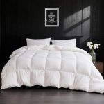 APSMILE Donzen dekbed 200 x 200 cm, dekbed voor het hele jaar, hoge wolligheid, ganzendons en veren, 100% Egyptisch katoen, mensen met allergieën, natuurlijk dekbed RDS-gecertificeerd voor dierenwol