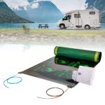 Veilige verwarming in de caravan zonder gas, 0,5x1,25m elektrische vloerverwarming, Set incl. thermostaat