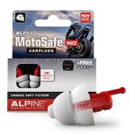 Alpine MotoSafe Race Motor oordoppen voor Racing - Voorkomt gehoorbeschadiging van windruis bij motorrijden - Verkeer nog steeds hoorbaar - Comfortabel hypoallergeen materiaal - herbruikbaar - Rood