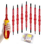 TRUEIN 8-Delige VDE-Geïsoleerde Professionele Schroevendraaierset Met Verwisselbare Magnetische Handgreep - Multifunctionele Duurzame Elektricien