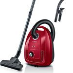 Bosch Serie 4 stofzuiger met zak, BGB38RD2, duurzaam: gemaakt van 30% gerecycled plastic, hoge zuigkracht, rood
