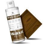 Houtbeits, 250 ml, walnootkleur, op waterbasis, beits, hout, Matt Wood Stain, sneldrogend, voor houten meubels binnen en buiten, deuren, ramen, kasten, wandbekleding, rekken, geurarm, niet giftig