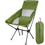 NXPZ Opvouwbare Campingstoel, Ultralichte en Draagbare Klapstoel, Campingstoel met Opbergtas, Draagvermogen 150 kg, Geschikt voor Barbecue, Picknick, Vissen, Strand, Wandelen