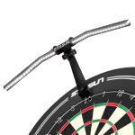 Beste dartbord verlichting STASUN TOR120 Led-dartbordverlichting, inklapbaar dartbordverlichtingssysteem voor het hele bord, professionele dartaccessoires met instelbare hoek en helderheid, geen zijdelingse schittering
