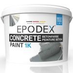 EPODEX 1K betonverf, vloerverf en muurverf, zeer dekkend, uv-bestendig, slijtvast, binnen en buiten zonder staand watercontact - 2,2 kg (14 m² voor 2 verlagen)