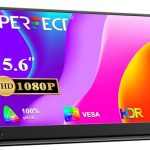 UPERFECT Draagbare Monitor 15,6 inch 1920 x 1080 Full HD Oogverzorging IPS Mat Scherm met HDMI USB C voor Laptop PC Mobiele Telefoon PS4/5 Switch, Beschermhoes, Mobiel Display VESA-compatibel