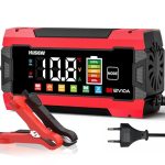 Husgw LiFePO4 Autoacculader, 12 V, 10 A, drietraps laadproces, meertraps veiligheidsbescherming, voor auto, motorfiets, AGM, gel, Wet, SLA, LifePO4 (10 A)
