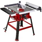 Einhell Tafelcirkelzaag TC-TS 2225 U (max. 2200 W, softstart, Ø254 x Ø30 mm lemmet, parallel/hoekaanslag, hoogteverstelling tot 80 mm), zwart en rood