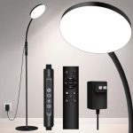 Beste daglichtlamp Mojimdo vloerlamp 20000 lux daglichtlamp - Flexibele, dimbare LED-lichttherapielamp met 5 kleuren, 10 helderheidsniveaus en timer - Ideaal voor slaapkamer, woonkamer en kantoor