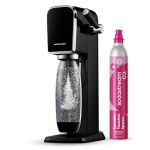 Sodastream - ART® bruiswatermachine met retro design, Quick Connect CO₂ systeem, 60L gascilinder, BPA-vrije fles 1L, zwart