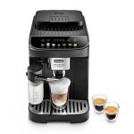 Beste DeLonghi koffiemachine De'Longhi Magnifica Evo ECAM292.81.B, Volautomatisch Espressomachine met LatteCrema Technology Melkreservoir, met 7 One-Touch Recepten, Soft-Touch Bedieningspaneel, Instelbare Koffiesterkte, Zwart