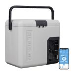 Alpicool P18 18L Mini koelkast compressor Auto Koelkast, draagbare elektrische Autokoelkast 12/24V DC en 100-240V AC voor auto, vrachtwagen, camping met stopcontact en USB-poort