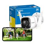 Tapo TC65 2K-beveiligingscamera voor buiten, draadloos en bedraad, buitencamera, geen maandelijkse kosten, slimme persoondetectie, geavanceerde nachtzicht, tweerichtingsgesprek, IP66 weerbestendig,