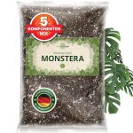ORAGARDEN Monstera aarde voor kamerplanten en tuin, 1 liter Monstera substraat voor planten, palmen, bloemen, 5 componenten potgrond