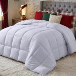 Beste dekbedden Utopia Bedding 220x240 cm Dekbed Met Hoeklabs - Pluche Gesiliconiseerd Fiberfill, Doos Gestikt Dons Alternatief, Wit