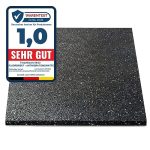 Premium anti-vibratiemat 60 x 60 cm, Made in Germany, voor wasmachine, droger enz., op maat te snijden, verkrijgbaar in 4 diktes (60 x 60 x 1,0 cm)