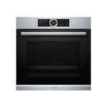Bosch HBG675BS2 Pyrolyse Inbouwoven, roestvrij staal, multifunctioneel, hetelucht- of pulserende warmte, 71 liter, koude deur (4 glazen), energieklasse A+