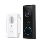 eufy Security, Draadloze videodeurbel (op batterij) met 2K HD, geen maandelijkse kosten, geïntegreerde AI voor menselijke detectie, tweerichtingsaudio, eenvoudige zelfinstallatie