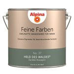Alpina Feine Farben, edelmatte muurverf voor binnen, nr. 37 HELD VAN het WALDES - Donker Mosgroen