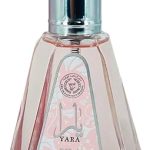 Lattafa Yara 50 ml Eau de Parfum voor dames, sensuele verleiding met bloemige, fruitige en houtachtige noten, luxe geur voor zelfbewuste vrouwen.