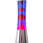 Beste lavalamp Fisura - Lavalamp. Lamp met ontspannend effect. Inclusief reservelamp. 11 cm x 11 cm x 39,5 cm. (Paars, chroom)