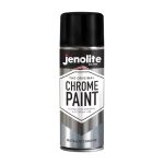 JENOLITE Chrome spuitverf glad chroom afwerking | Multisurface verf - metaal, hout, kunststof, keramiek | Geschikt voor binnen en buiten | 400 ml