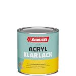 ADLER Acryl blanke lak mat 125 ml - acryllak met primerwerking, basis- en deklak voor binnen en buiten - weerbestendige lak voor hout, metaal en kunststof
